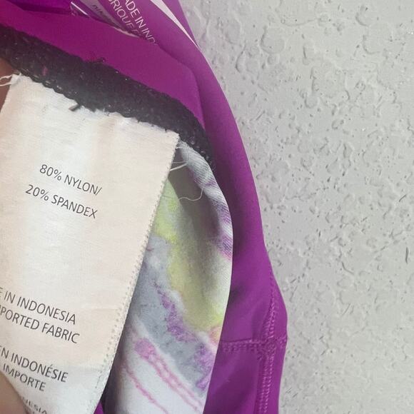 Nike Workout Leggings Cropped Solar Wind Hydro Women's Size M Multicolor - Picture 5 of 9